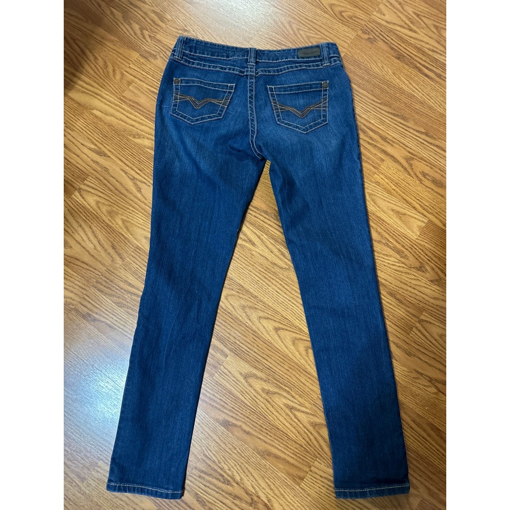 Harley-Davidson Womens Straight Leg Denim‎ Jeans Blue Medium Wash Biker Size 12 - Picture 4 of 6